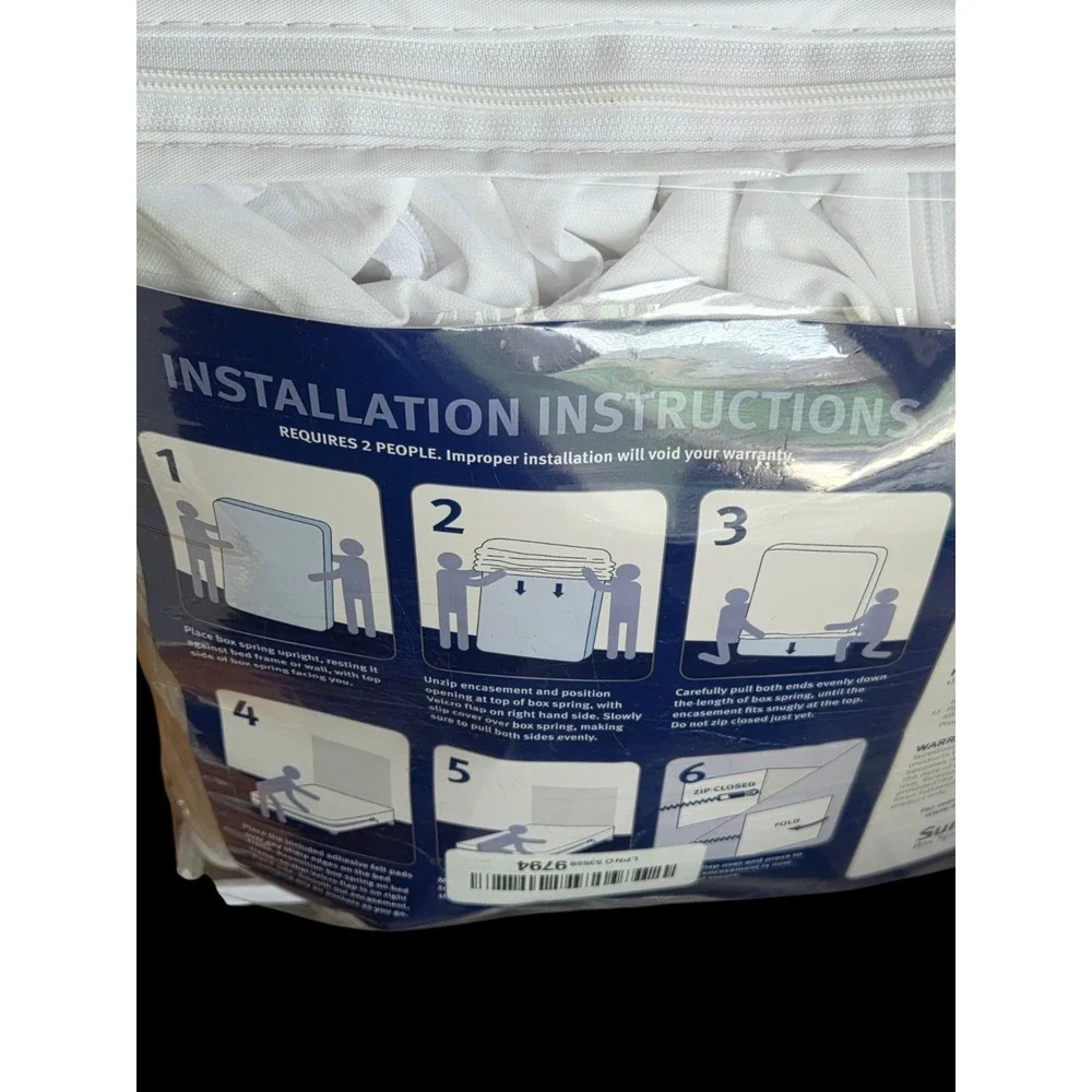 King (17-20 in. Deep) SureGuard Mattress Encasement - 100% Waterproof, Bed